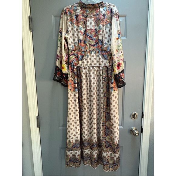 Jhonny Was TIERRA ZONIA DRESS 100% silk - Picture 10 of 16